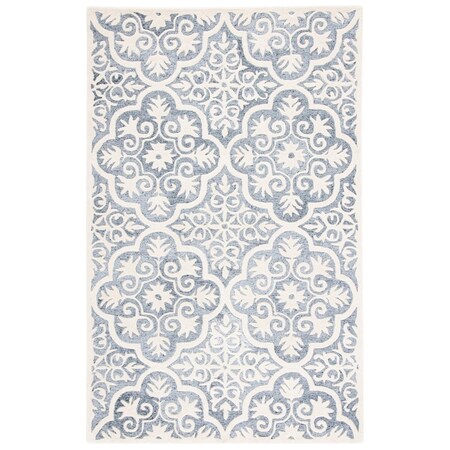 Safavieh 3 x 5 ft. Metro Contemporary Rectangle Area Rug Light Blue & Ivory MET859L-3